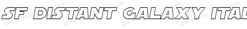 SF Distant Galaxy Italic字体转换